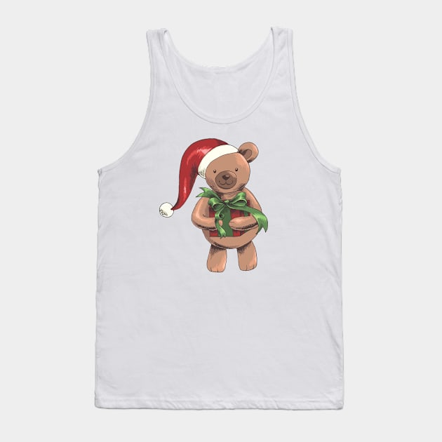 Christmas bear children motive Christmas presents Tank Top by Foxxy Merch